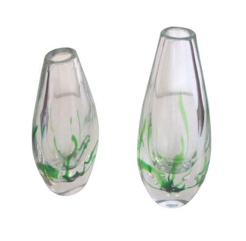 A pair of Vicke Lindstrand Seaweed  Vases